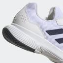 Adidas Gamecourt 2.0 Tennis Shoes White / Team Navy Blue 2 / White M 6.5 / W 7.5 - Men Tennis Trainers
