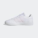 adidas-Grand Court TD Lifestyle Court Casual Shoes-Women-Cloud White / Almost Pink / Cloud White-5
