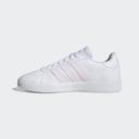 adidas-Grand Court TD Lifestyle Court Casual Shoes-Women-Cloud White / Almost Pink / Cloud White-6.5