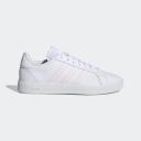 adidas-Grand Court TD Lifestyle Court Casual Shoes-Women-Cloud White / Almost Pink / Cloud White-7.5