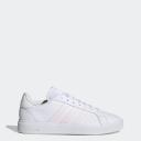 adidas-Grand Court TD Lifestyle Court Casual Shoes-Women-Cloud White / Almost Pink / Cloud White-7.5