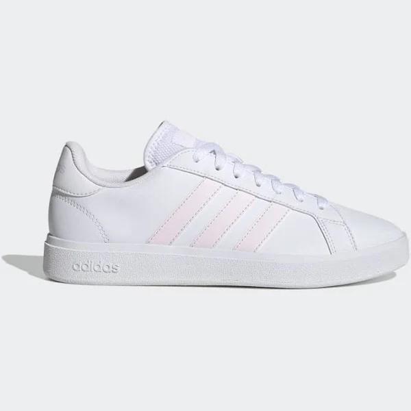 adidas-Grand Court TD Lifestyle Court Casual Shoes-Women-Cloud White / Almost Pink / Cloud White-7.5