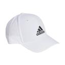 adidas-Lightweight Embroidered Baseball Cap-Unisex-White / White / Black-OSFW