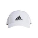 adidas-Lightweight Embroidered Baseball Cap-Unisex-White / White / Black-OSFW