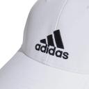 adidas-Lightweight Embroidered Baseball Cap-Unisex-White / White / Black-OSFW