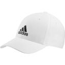 adidas-Lightweight Embroidered Baseball Cap-Unisex-White / White / Black-OSFW