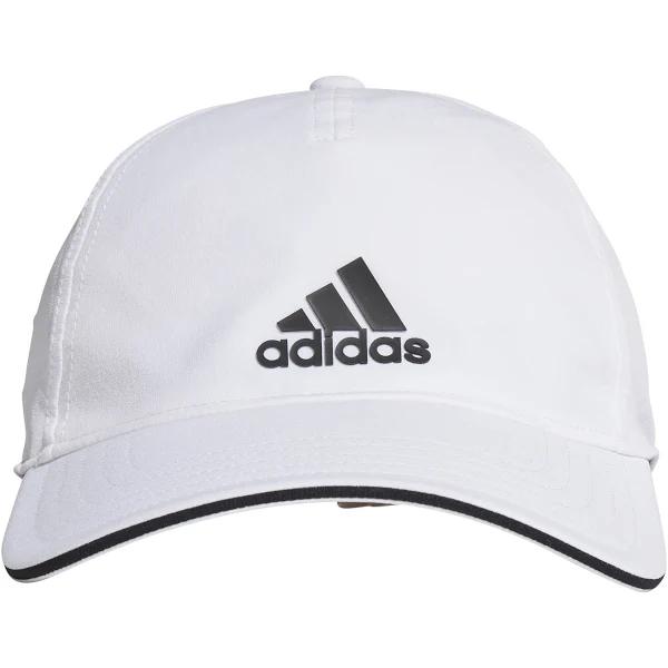 adidas-Lightweight Embroidered Baseball Cap-Unisex-White / White / Black-OSFW