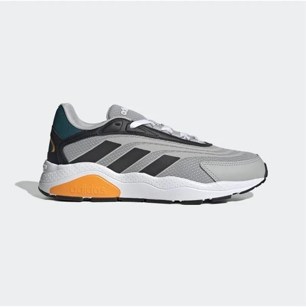 Adidas Men's Crazychaos 2.0 Su Casual Shoes (Grey Two/Core Black/Orange Rush, Size 9.5 US)