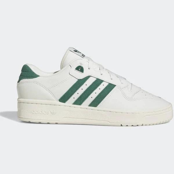 Adidas Men's Rivalry Low Sneakers in White Tint/Team Dark Green, Size UK 6.5 | END. Clothing