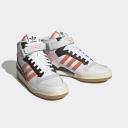 Adidas Originals Forum Mid Womens White/Semi Coral Fusion/Solar Red Size 10 - Hype DC | AfterPay Available