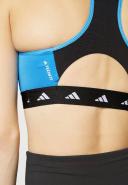 adidas-Powerreact Training Medium-Support Techfit Bra-Women-Pulse Blue / Black-S A-C