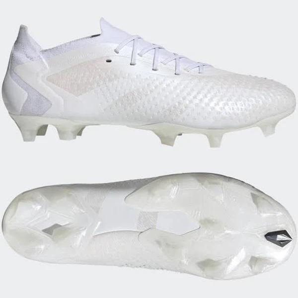 Adidas Predator Accuracy.1 Firm Ground Soccer Cleats White M 13.5 / W 14.5 - Mens Soccer Cleats
