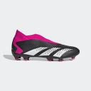 Adidas Predator Accuracy.3 Laceless FG Firm Ground Soccer Cleats Black/White/Pink - Size 11.5
