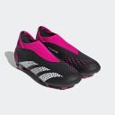Adidas Predator Accuracy.3 Laceless FG Firm Ground Soccer Cleats Black/White/Pink - Size 4.5