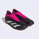 Adidas Predator Accuracy.3 Laceless FG Firm Ground Soccer Cleats Black/White/Pink - Size 7