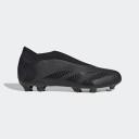 Adidas Predator Accuracy.3 Laceless FG Firm Ground Soccer Cleats Black/White - Size 12.5