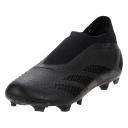 Adidas Predator Accuracy.3 Laceless FG Firm Ground Soccer Cleats Black/White - Size 4