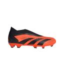 Adidas Predator Accuracy.3 Laceless Firm Ground Soccer Cleats - Unisex - Team Solar Orange / Core Black - 4.5