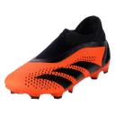 Adidas Predator Accuracy.3 Laceless Firm Ground Soccer Cleats - Unisex - Team Solar Orange / Core Black - 5