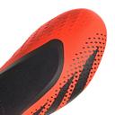 Adidas Predator Accuracy.3 Laceless Firm Ground Soccer Cleats - Unisex - Team Solar Orange / Core Black - 6