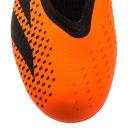 Adidas Predator Accuracy.3 Laceless Firm Ground Soccer Cleats - Unisex - Team Solar Orange / Core Black - 9
