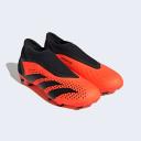 Adidas Predator Accuracy.3 Laceless Firm Ground Soccer Cleats - Unisex - Team Solar Orange / Core Black - 9