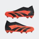 Adidas Predator Accuracy.3 Laceless Firm Ground Soccer Cleats - Unisex - Team Solar Orange / Core Black - 9