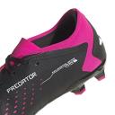 Adidas Predator Accuracy.3 Low FG Firm Ground Soccer Cleats Black/White/Pink - Size 12.5