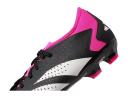 Adidas Predator Accuracy.3 Low FG Firm Ground Soccer Cleats Black/White/Pink - Size 12.5
