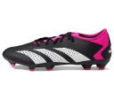 Adidas Predator Accuracy.3 Low FG Firm Ground Soccer Cleats Black/White/Pink - Size 13.5