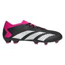 Adidas Predator Accuracy.3 Low FG Firm Ground Soccer Cleats Black/White/Pink - Size 4.5