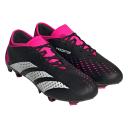 Adidas Predator Accuracy.3 Low FG Firm Ground Soccer Cleats Black/White/Pink - Size 4.5