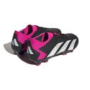Adidas Predator Accuracy.3 Low FG Firm Ground Soccer Cleats Black/White/Pink - Size 4.5