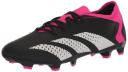 Adidas Predator Accuracy.3 Low FG Firm Ground Soccer Cleats Black/White/Pink - Size 7.5