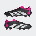 Adidas Predator Accuracy.3 Low FG Firm Ground Soccer Cleats Black/White/Pink - Size 7