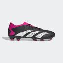 Adidas Predator Accuracy.3 Low FG Firm Ground Soccer Cleats Black/White/Pink - Size 8.5