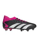 Adidas Predator Accuracy.3 Soft Ground Boots Black / White / Team Pink 2 7.5 - Unisex Football Sport Shoes