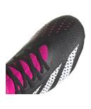 Adidas Predator Accuracy.3 Soft Ground Boots Black / White / Team Pink 2 7.5 - Unisex Football Sport Shoes