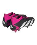 Adidas Predator Accuracy.3 Soft Ground Boots Black / White / Team Pink 2 7.5 - Unisex Football Sport Shoes