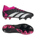 Adidas Predator Accuracy.3 Soft Ground Boots Black / White / Team Pink 2 7.5 - Unisex Football Sport Shoes