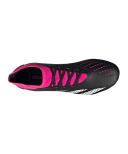 Adidas Predator Accuracy.3 Soft Ground Boots Black / White / Team Pink 2 7.5 - Unisex Football Sport Shoes