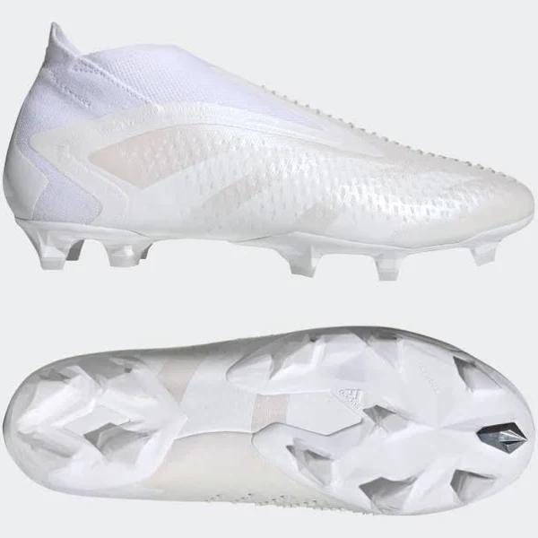 adidas-Predator Accuracy+ Firm Ground Boots-Unisex-Cloud White / Cloud White / Cloud White-13