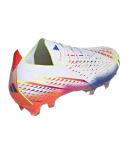 adidas-Predator Edge.1 Low Firm Ground Boots-Unisex-Cloud White / Solar Yellow / Power Blue-M 8.5 / W 9.5