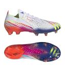 adidas-Predator Edge.1 Low Firm Ground Boots-Unisex-Cloud White / Solar Yellow / Power Blue-M 8.5 / W 9.5