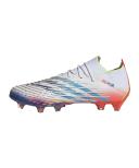 adidas-Predator Edge.1 Low Firm Ground Boots-Unisex-Cloud White / Solar Yellow / Power Blue-M 8.5 / W 9.5