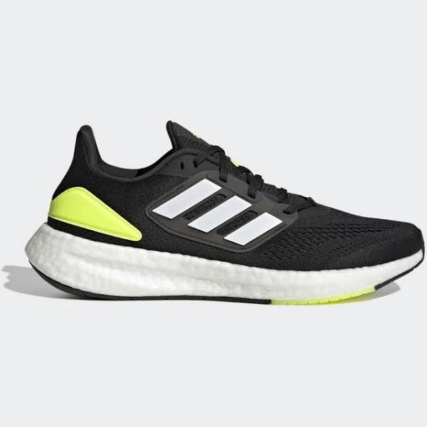 Adidas Pureboost 22 Core Black/Cloud White/Solar Yellow HQ1449 Men's - Earn Everyday Rewards, AfterPay Available