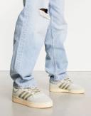 Adidas Rivalry Low 86 Shoes Sesame / Grey / Cream White M 14 / W 15 - Men Basketball Trainers