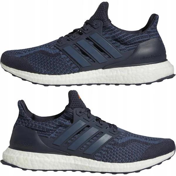 adidas-Ultraboost 5 DNA Running Sportswear Lifestyle Shoes-Men-Shadow Navy / Wonder Steel / Impact Orange-8.5