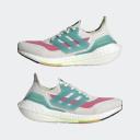 Adidas Women's Athletic Shoes Running Shoes - Color: Ivory/White/Green/Pink US Size 8.5 - AfterPay & zipPay Available