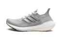 Adidas Womens Ultraboost 21 Shoes - Size 10 - MGH Solid Grey / Silver Metallic / Light Solid Grey